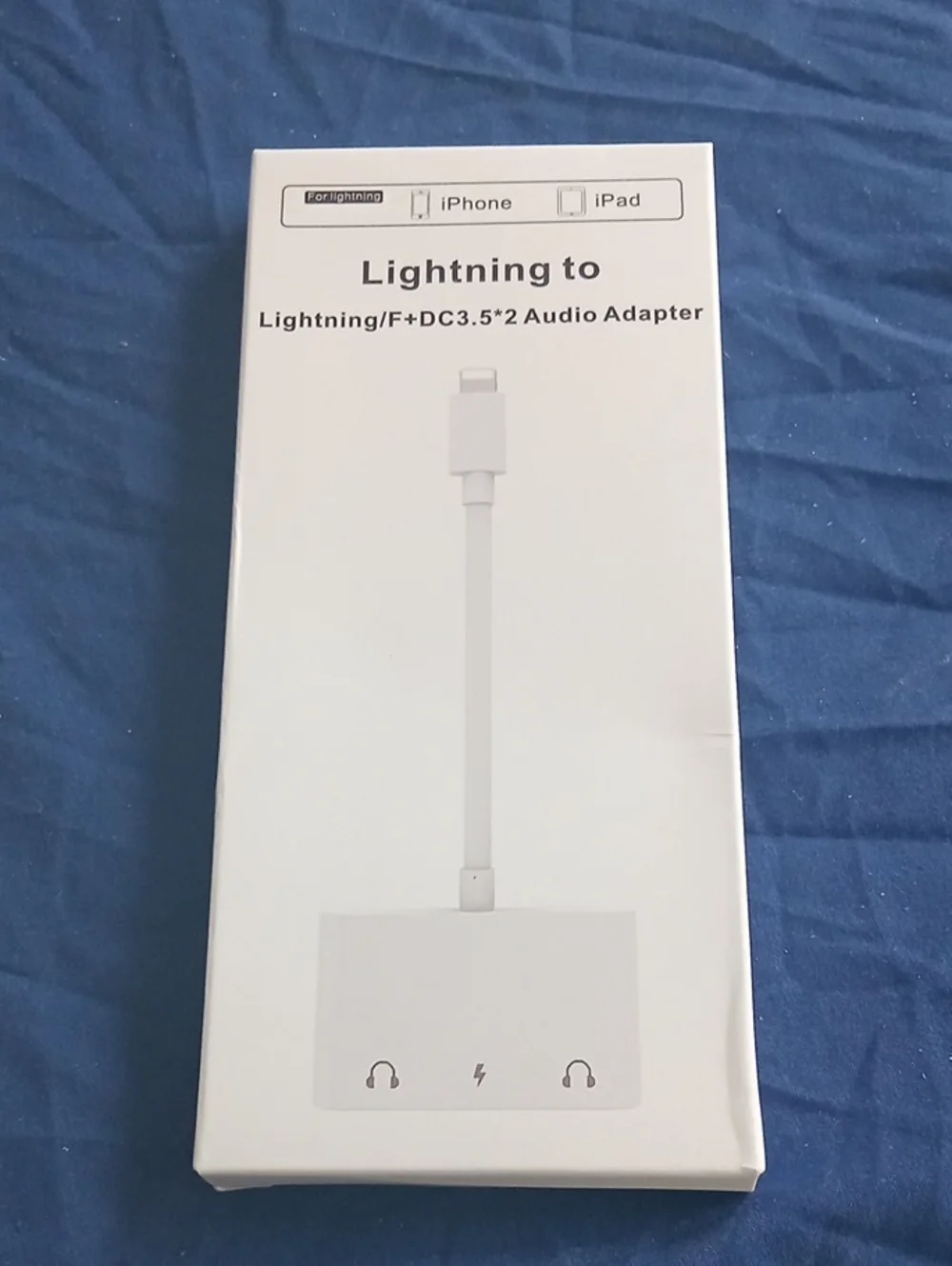 White Lightning to Audio Adapter for iPhone iPad